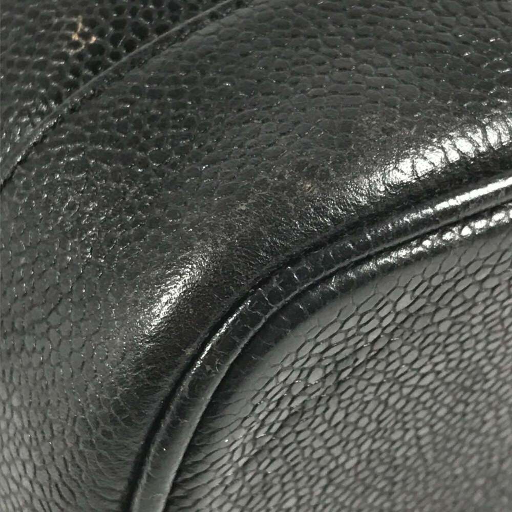 CHANEL Black Caviar Leather Logo Vanity Bag - Picture 8 of 16